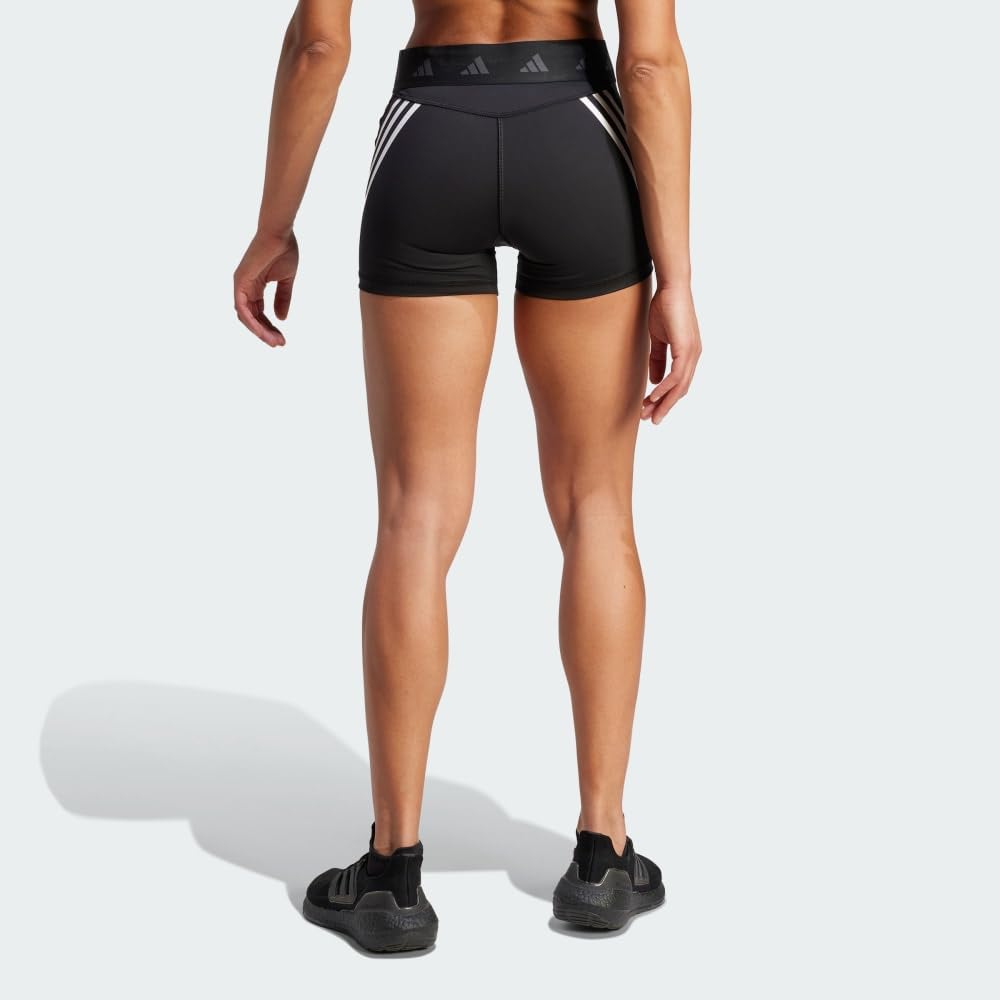 adidas Techfit Hyperglam 3-inch Short Tights - Leginsy Kobiety