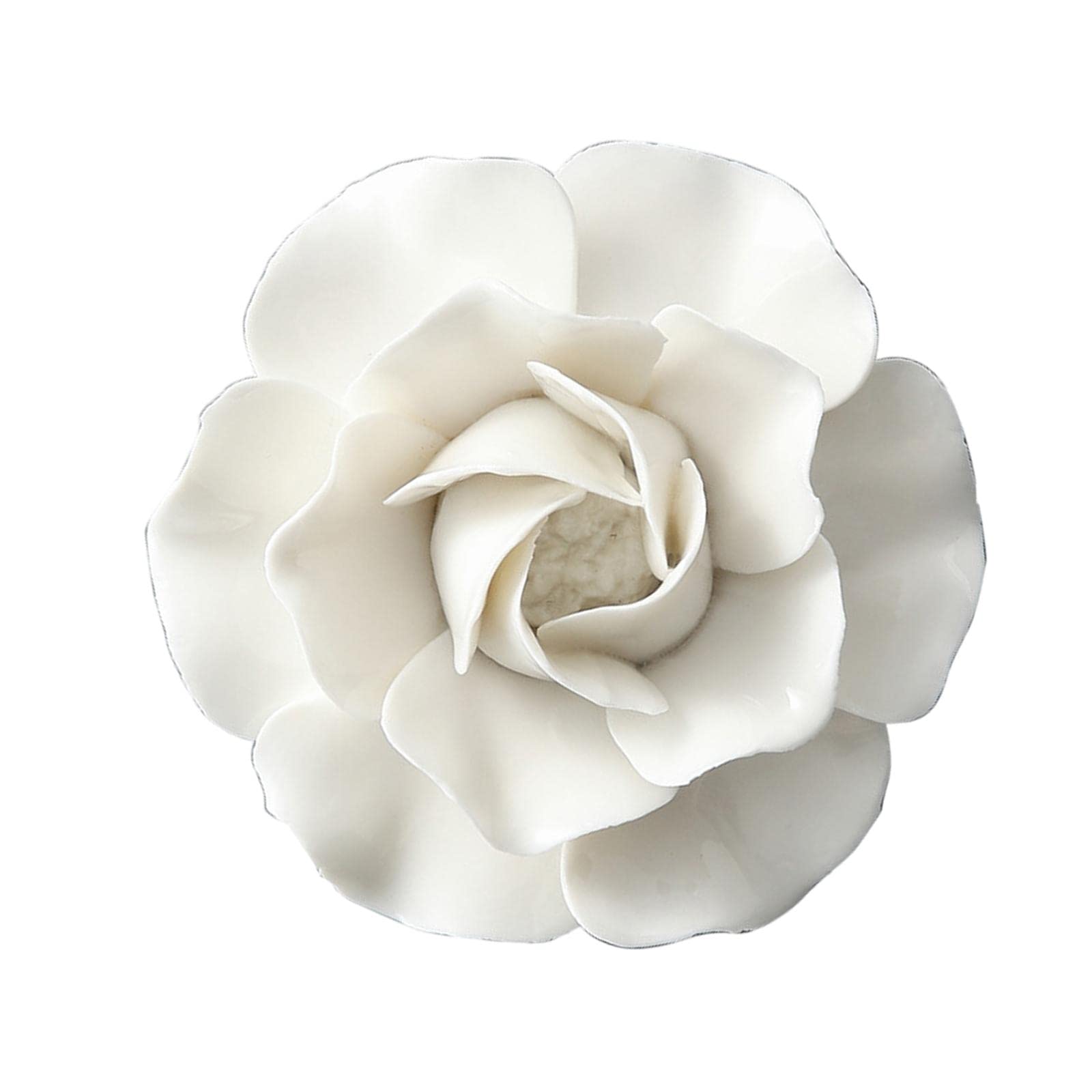 Baoblaze Handcrafted Flowers Sculpture Home Hanging wall decor for decor for artation for Living Room Bedroom, S Peony 8cm