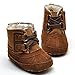 Baby Boys' Plush Boots Brown US 3