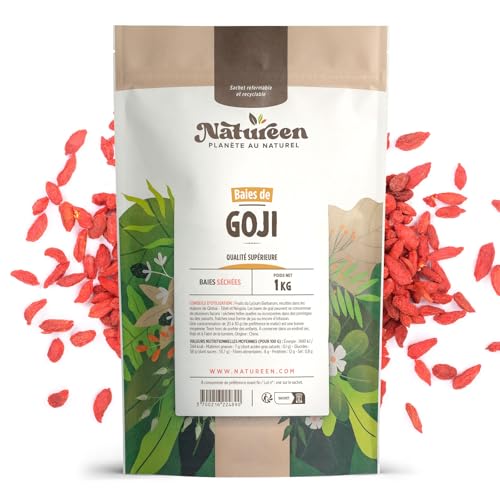 Baies de Goji Greenfood origine Ningxia (Lycium Barbarum) 1kg