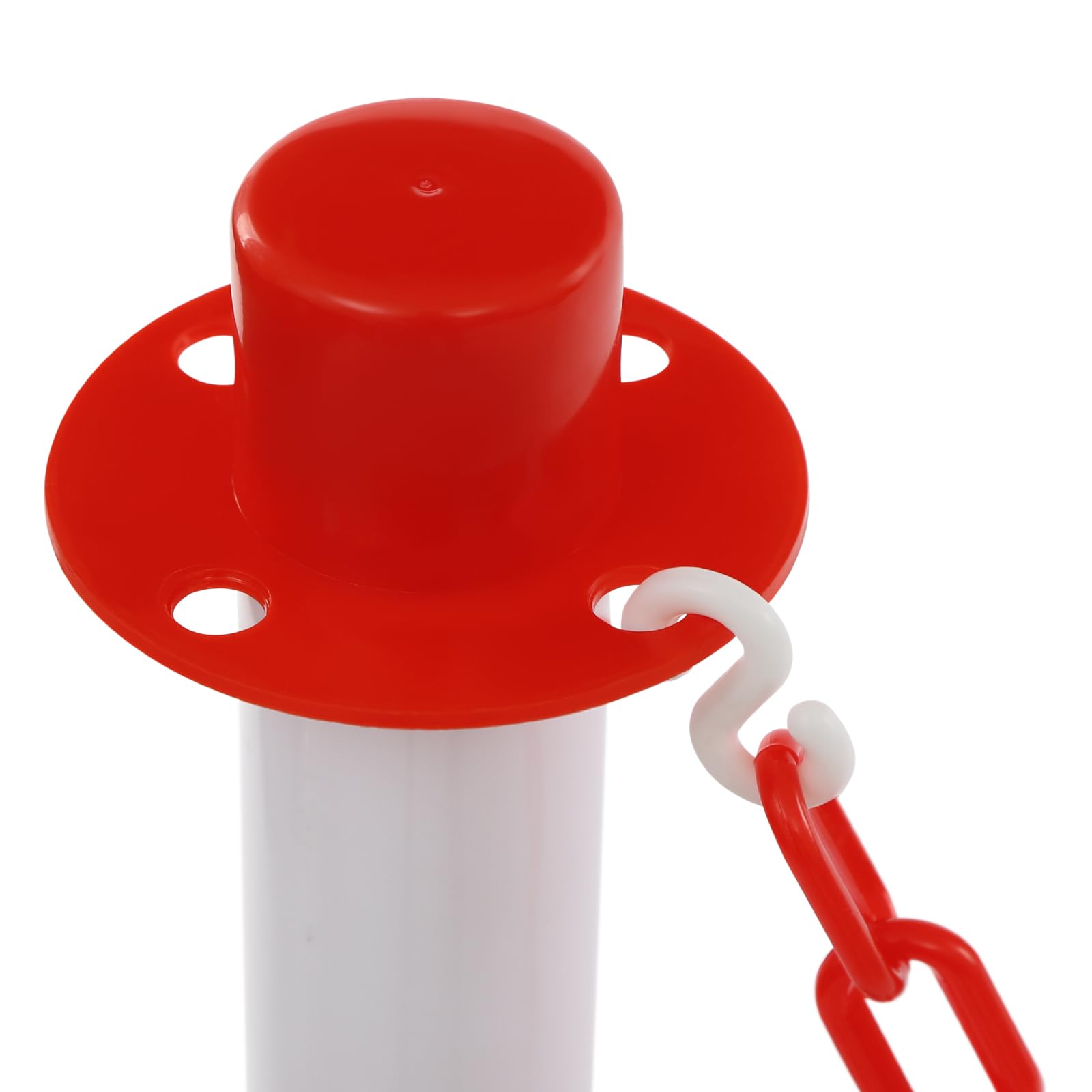 Juego de 6 conos de advertencia de 85 cm, rojo/blanco, conos de tráfico, conos de señalización, pilones, postes de barrera