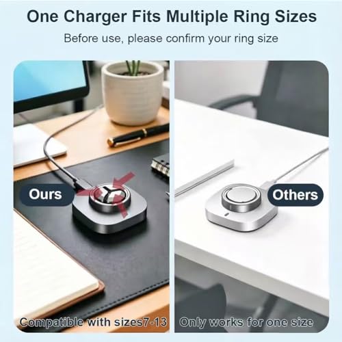 Base de carga Oura Ring Gen 4 para mesita de noche estación USB-C 3