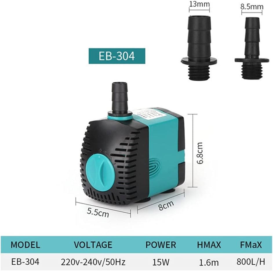 Water Pumps, Parts & Accessories Ultra-quiet Submersible Fountain Pump, Aquarium Water Pump Water Tank Fountain(15W)
