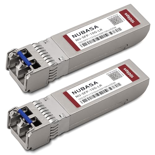 Image of 10GBase-LR SFP+ Module | 1310nm Single-Mode Fiber Transceiver | Up to 10km Over OS2 | LC Duplex, Plug and Play | Compatible for Cisco SFP-10G-LR, Ubiquiti UniFi, and More (Pack of 2)