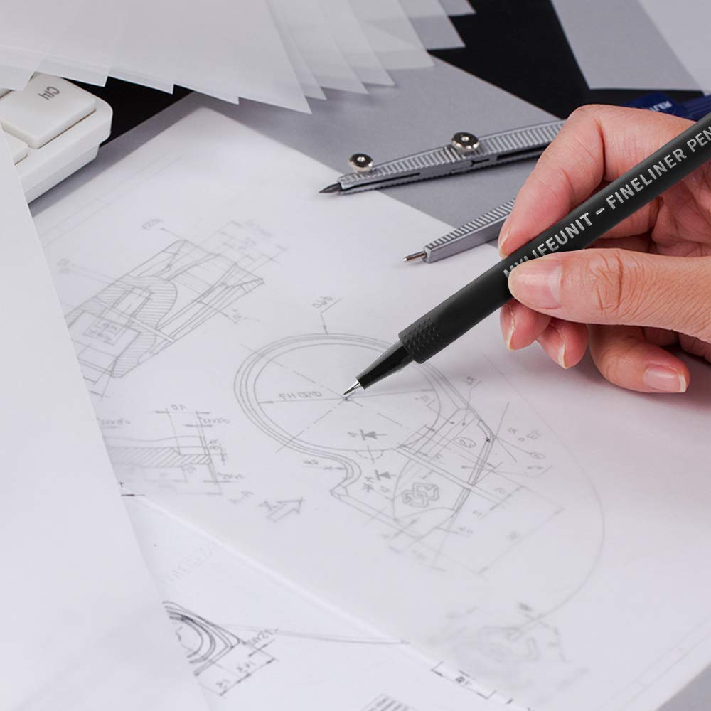Papel de calco para dibujo, papel vitela translúcido de 8.5 x 11 pulgadas, 100 hojas 5