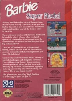 Video Game Barbie Super Model - Sega Genesis Book
