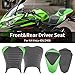 Motorcycle Ninja 400 Z400 Front Driver Rider Solo Seat Cowls Anti Slip Rear Passenger Seat Covers Cushion Pad for Ka-wasaki Ninja400 Ninja-400 Z 400 Z-400 2018 2019 2020 2021 2022 2023 (Black-Front)