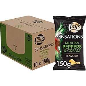 Lay’s Sensation Chips Mexican Pepper, Doos 10 stuks x 150 g