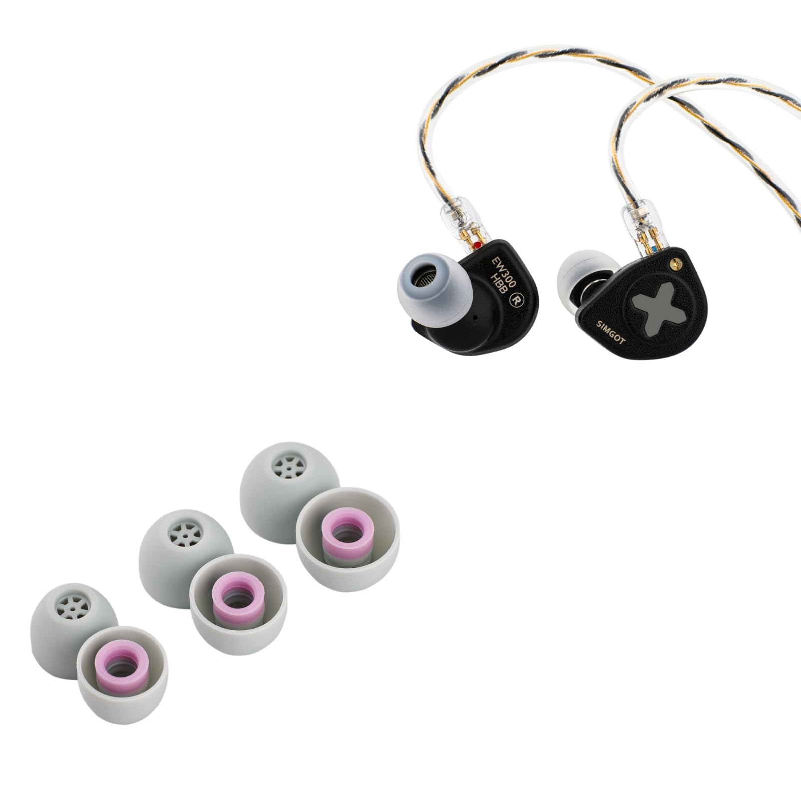 Amazon.com: Linsoul SIMGOT EW300 DSP 1DD+1Planar+1PZT Hybrid