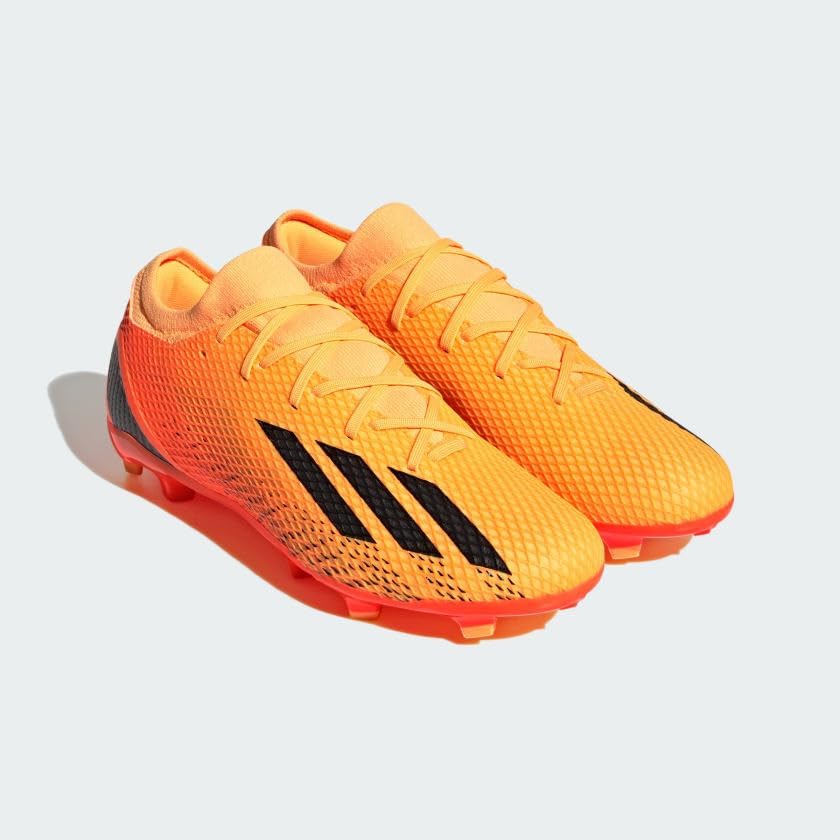 adidas Unisex X SPEEDPORTAL.3 Firm Ground Soccer Shoe, Solar Gold/Black/Team Solar Orange, 10 US Men | Image 3
