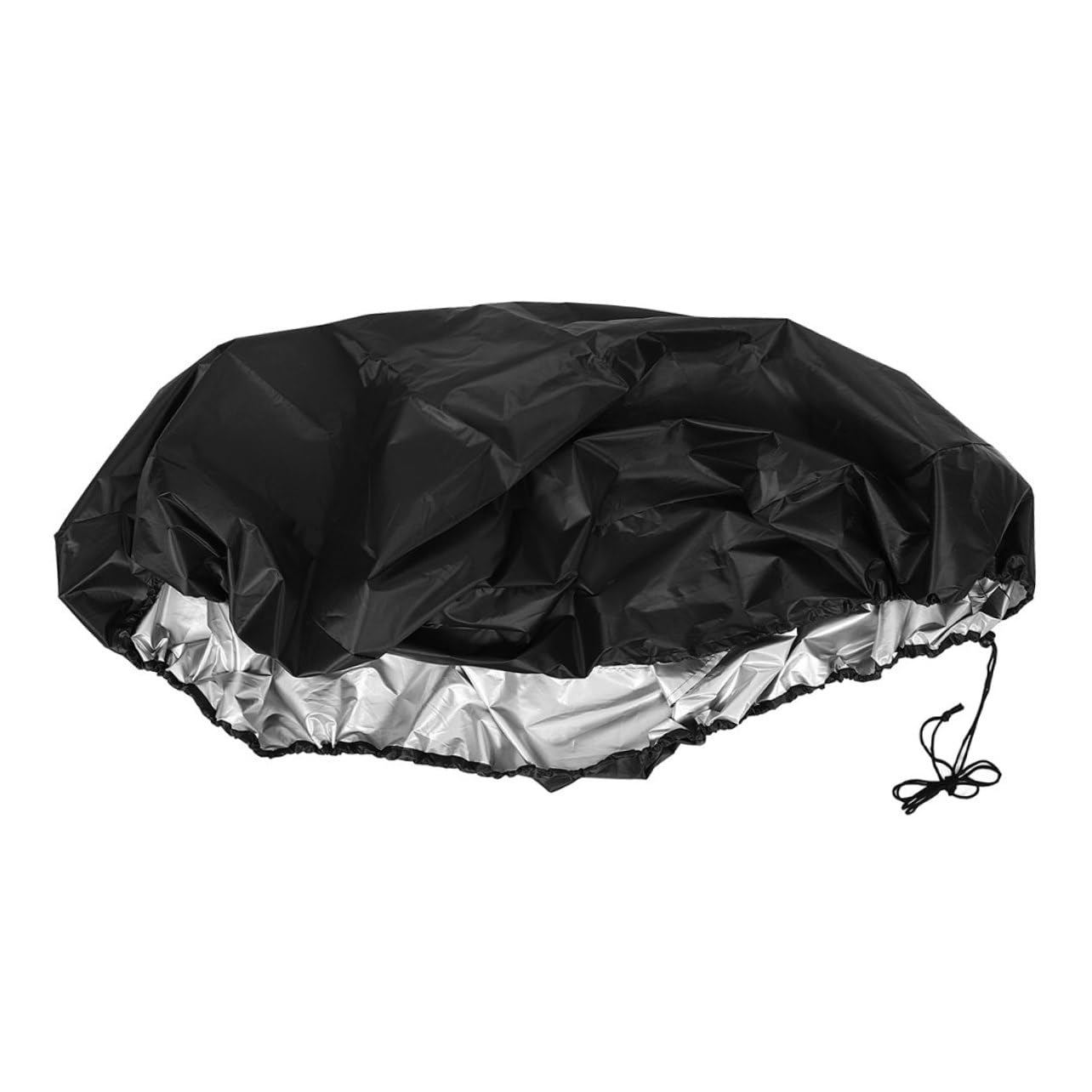 Housse de protection gonflable pour piscine hexagonale 180x150cm noire bâche de jardin
