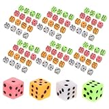 Parliky 100個六面 小型ダイス 耐久性プラス 製ミニサ ポケ