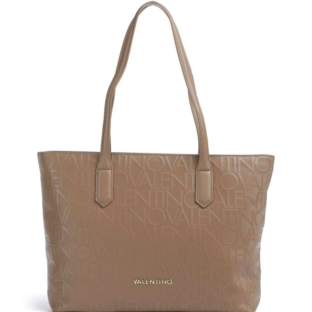 Valentino bolso shopper Gynevra Shopping Bag Beige marrón topo