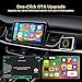 TOGUARDGO 3-in-1 Wireless Carplay Adapter Magic AI Box with Net-Flix YouTube TikTok Upgrade Wired Car Play to Wireless Support USB Drive for iPhone 10+ and Android 13+