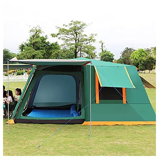 H-BEI Tiendas de campaña para 3-4-5-8 Personas, Tiendas de túnel, Tiendas de campaña para Acampar a Prueba de Agua, 2 Habitaciones y Tiendas de campaña automáticas para Sala de Estar, co