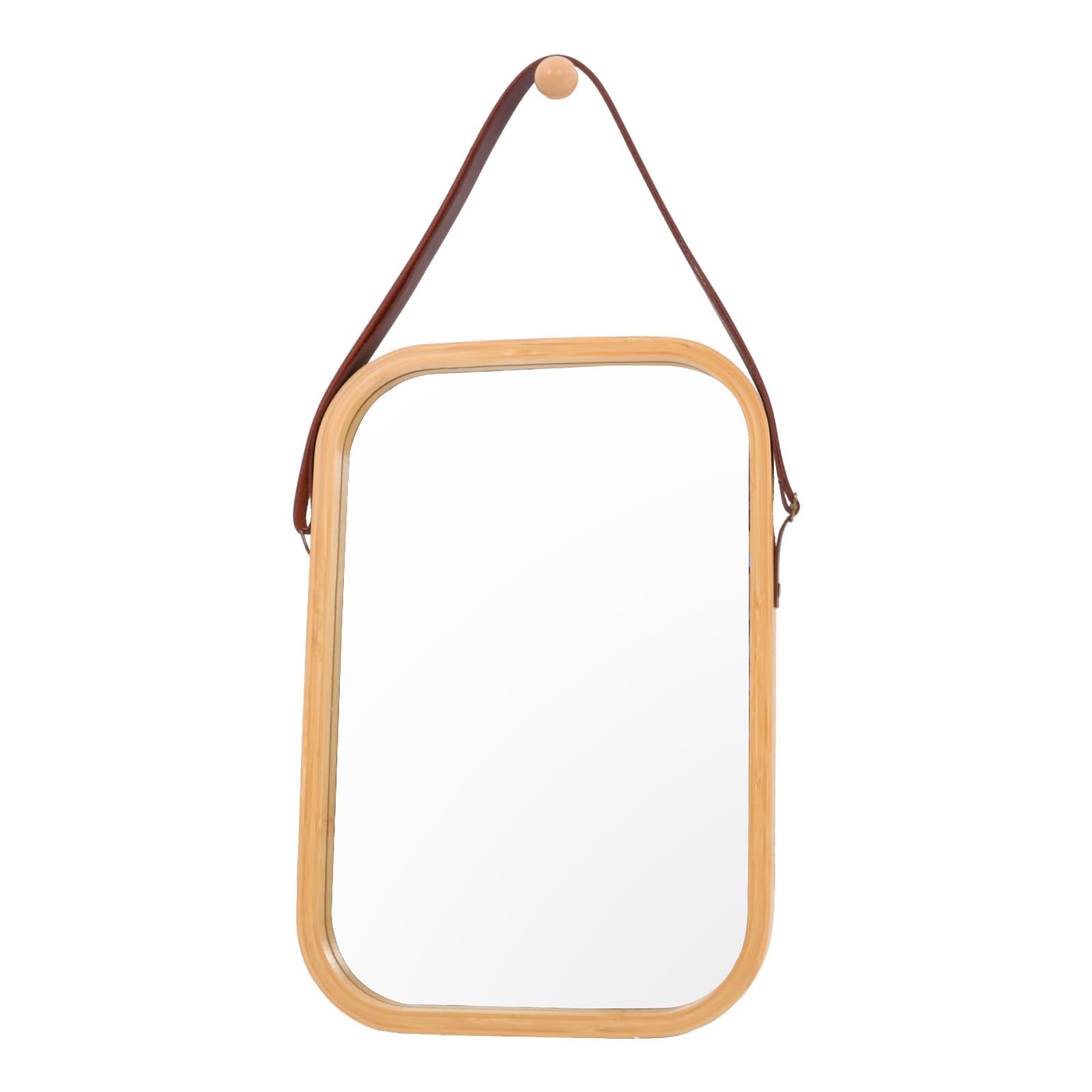 Toddmomy Espejo de Pared Rectangular Marco de Bambú, Baño y Hogar