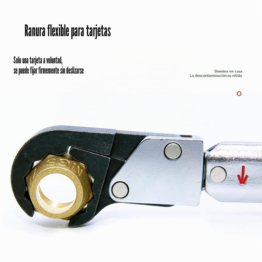 Kit de llave dinamométrica de trinquete, llave de servicio Hvac ajustable de 18-75 Nm, llave de boca de campana con tapa de cobre para tubo de cobre de 1/4", 3/8", 1/2", 5/8", llave dinamométrica