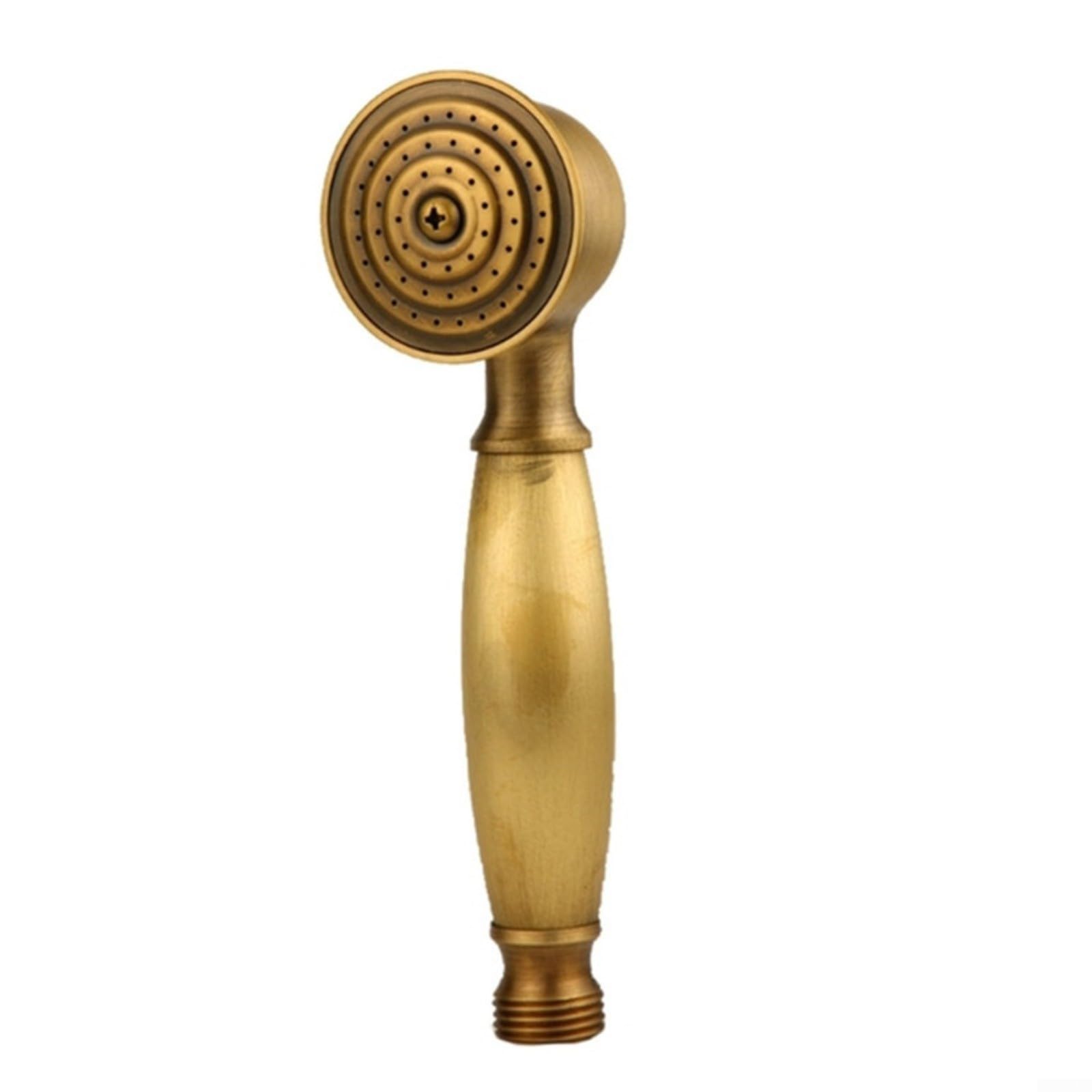 Vintage mosiężna głowica prysznicowa odłączana 150 cm elastyczny wąż oszczędzający wodę design retro oprawa łazienkowa dla stylowego wystroju domu