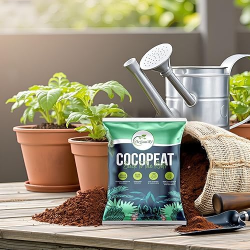 Image of Decompressed Cocopeat Powder (10KG) - Ready-to-Use Coconut Coir Soil Conditioner for Seed Germination, Potting, Indoor /Outdoor Gardens - 100% Natural, High Water Retention