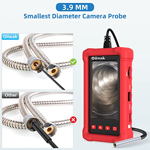 3.9Mm Industrial Endoscope Camera+Oiiwak Triple Lens Borescope Inspection Camera #TOP2