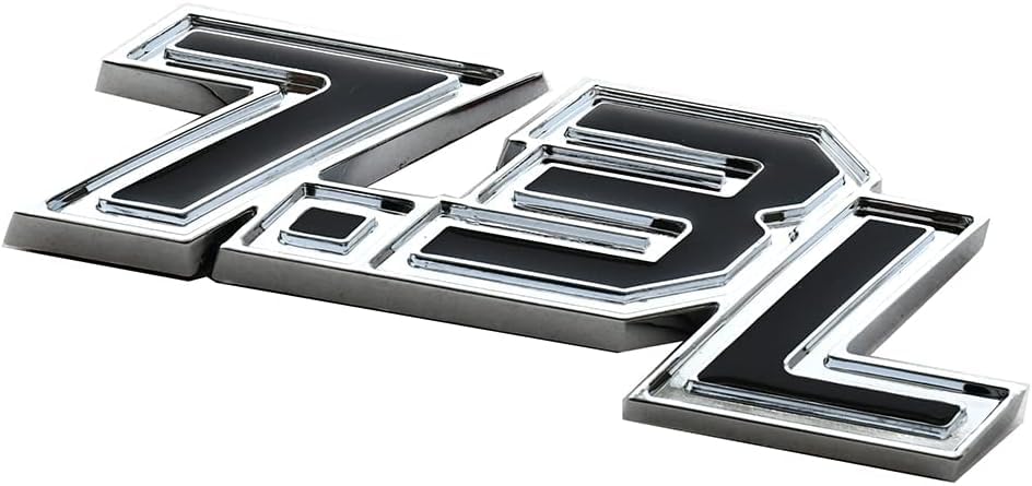 Image of 2pcs New 7.3L Emblems 3D Turbo Diesel Side Badge Nameplate Logo (Chrome)
