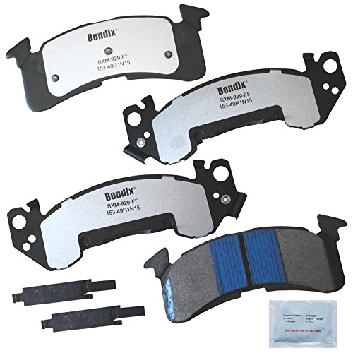 Image of Bendix Fleet Metlok MKD153FM Front Brake Pads for C20,Suburban,C30,C35,G30,K20,P20,P30,R20,R30,R3500,V20,GMC C2500,G3500,K2500,P2500,P3500,Workhorse FasTrack FT1261,FT1461,FT1601,FT1801,FT1802