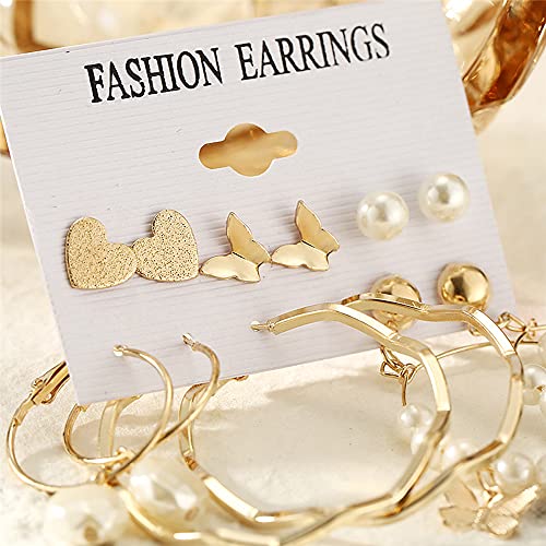 Image of Shining Diva Fashion Stylish Combo Metal Earrings for Women and Girls