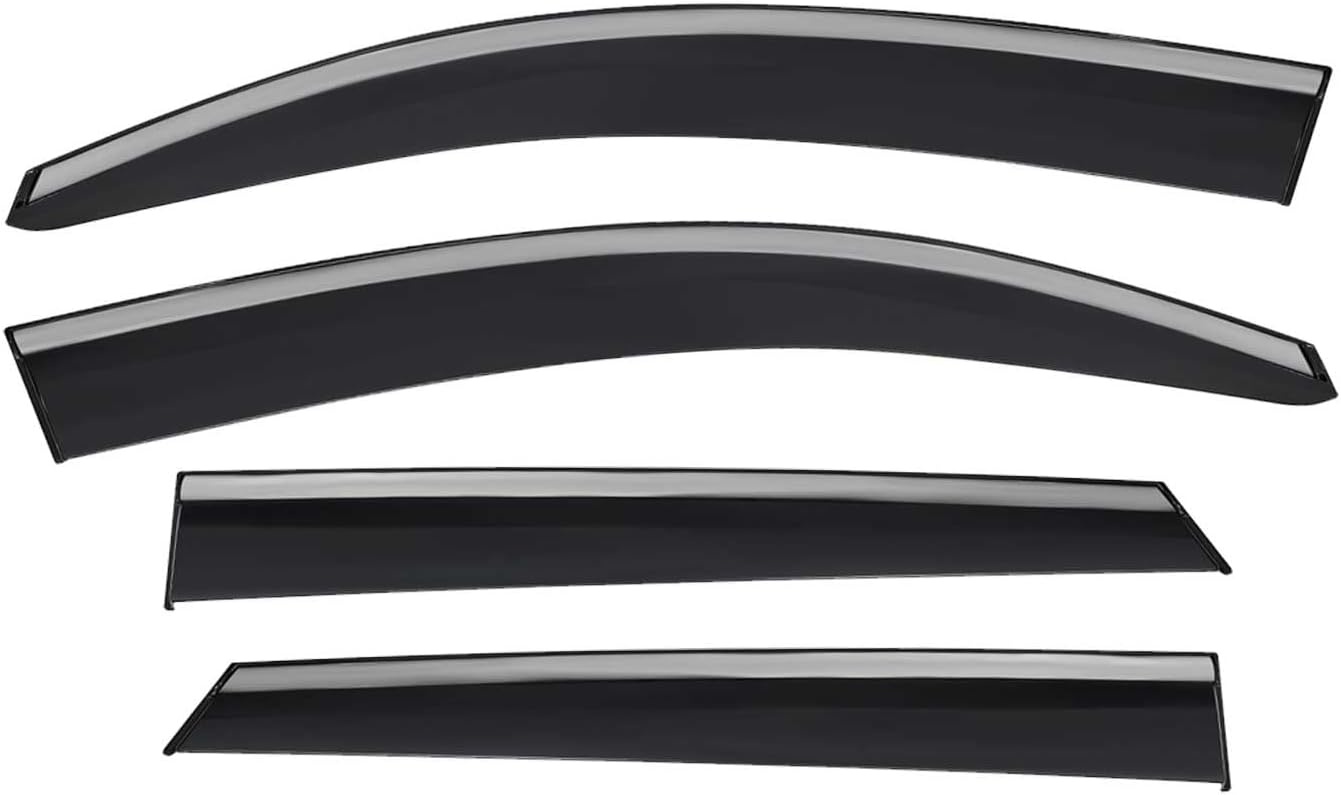 OMAC Window Visor Vent Rain Guard Deflector for Hyundai Tucson 2016-2021 Smoke 4 Pcs