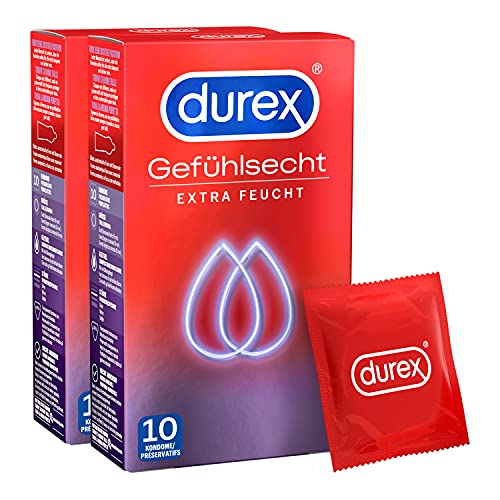Durex Gefühlsecht Extra Feucht Kondome - 20 Stück