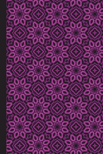 Deep Purple & Onyx Geometric Hardcover Journal: 6 x 9 Lined Notebook with Elegant Magenta and Black Mandala Pattern, 120 Pages, Professional Amethyst Hard Cover for Creative Writing and Notes image 2
