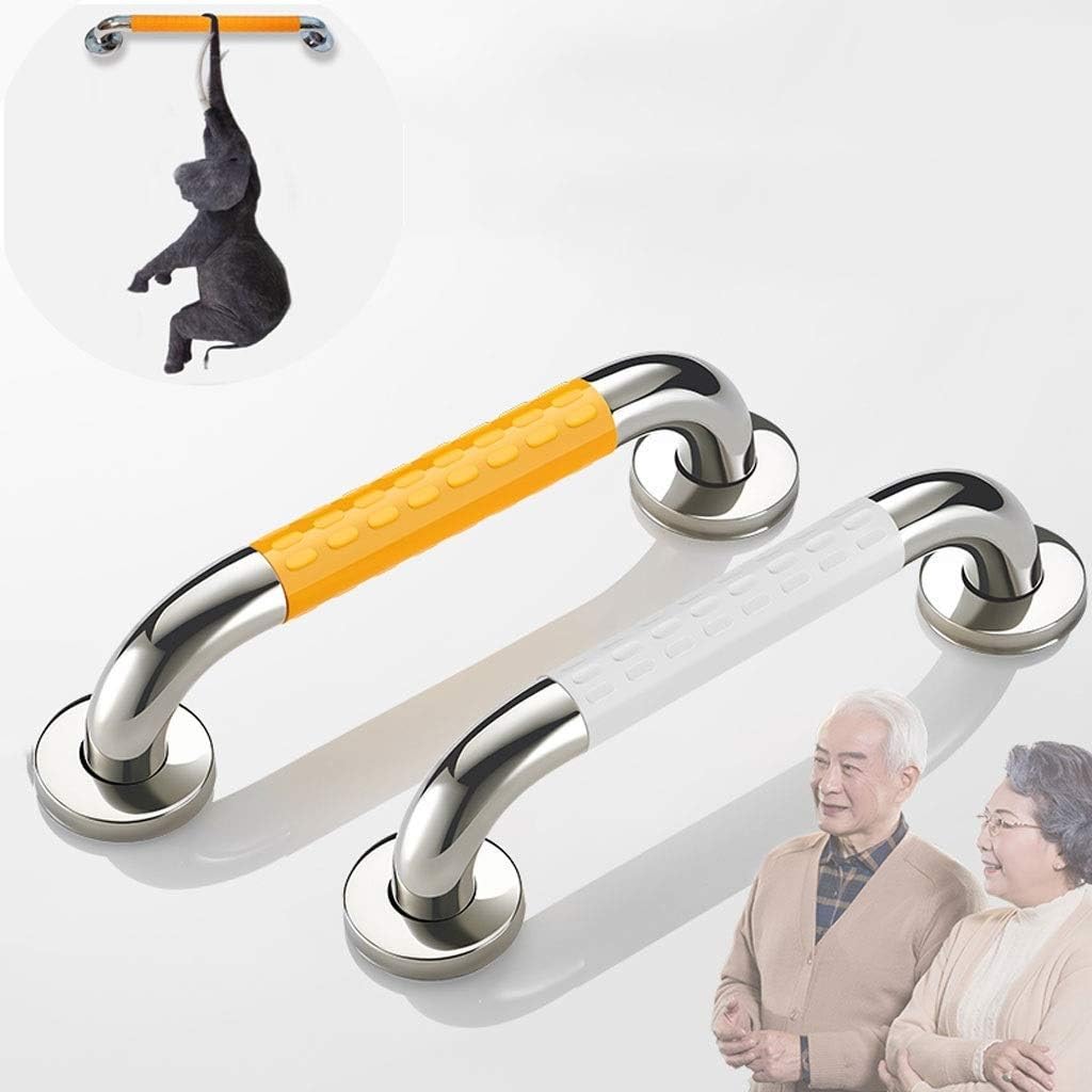 FKXSXAZ Bathroom Safety Handicap Grab Bar, Bars - Stainless Steel Assistance Wall Mount Bar Adjustable Tub Rail, 68Cm(White,68Cm)