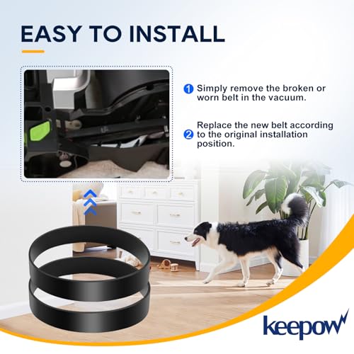 Image of KEEPOW Vacuum Belt Compatible with Eureka Airspeed Compact Bagless Upright