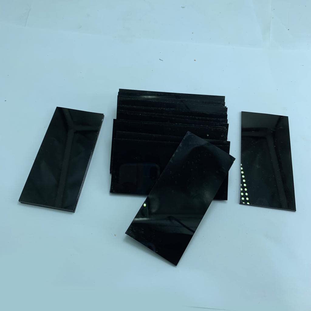 Juego de 2 máscaras de casco de soldadura de sombra 7/8, lente de cristal negro, repuesto de 2 x 4.25 pulgadas, sombra 8