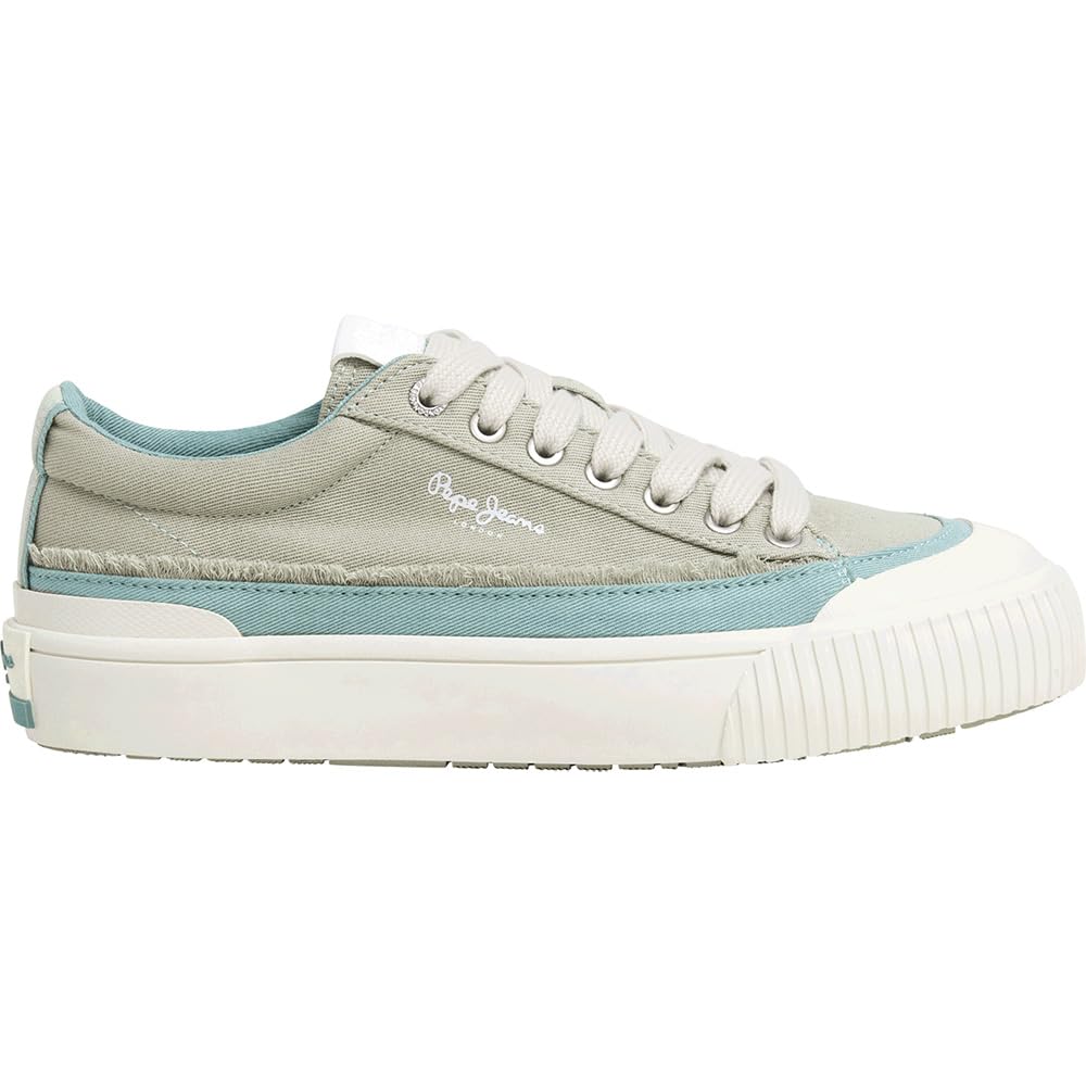 Pepe Jeans Women's Ben Fresh W Sneak, Green Light Green, 3 UK