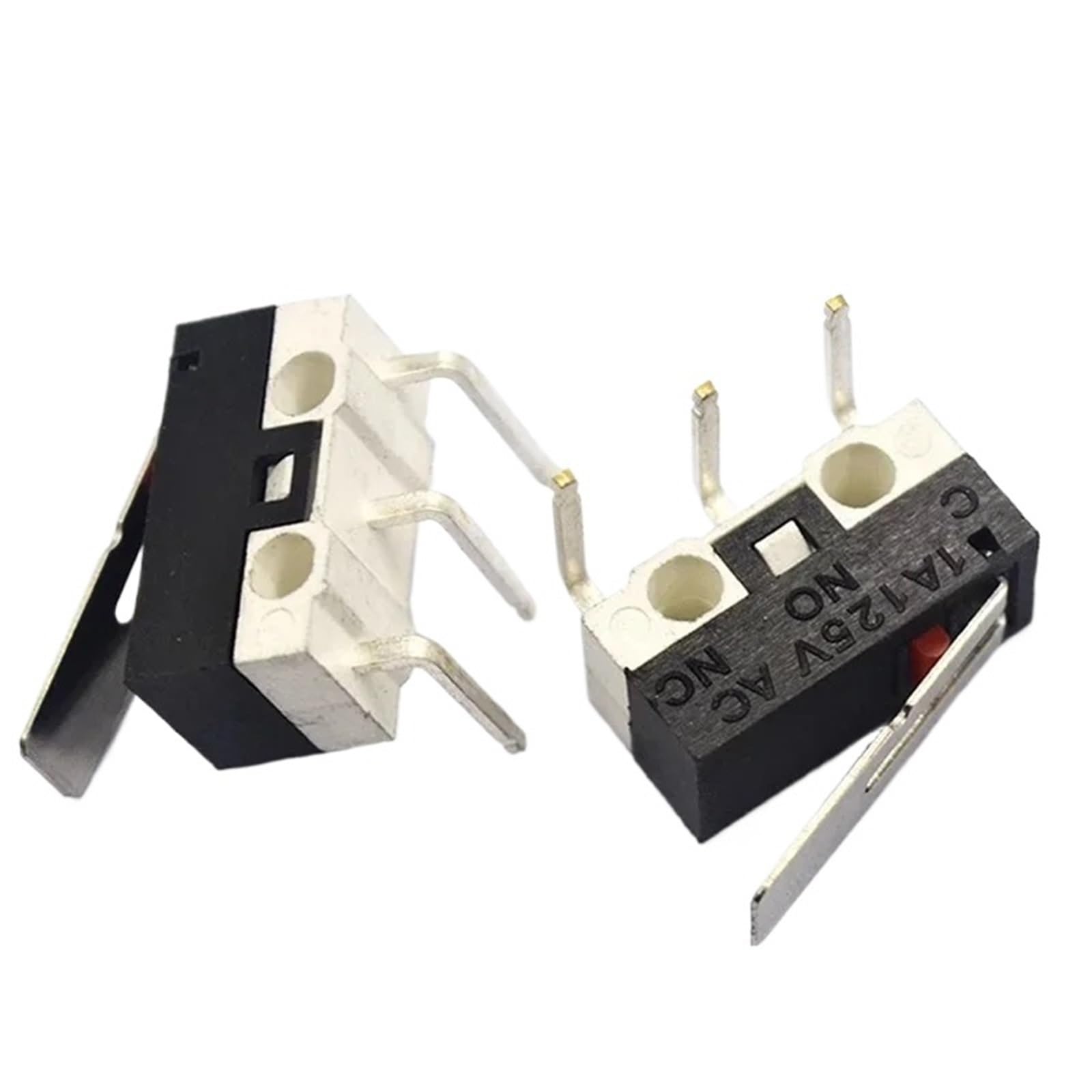 1 sztuka 125 V 1A wyłącznik krańcowy przycisk myszy przełącznik dotykowy z uchwytem rolkowym dźwignia ramię składany trzpień PCB Terminal SPDT 20/100/1000 sztuk (BENT FOOT-2, 1000 sztuk)