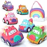 Lehoo Castle Pull Back Toy Cars, 6 Mini Dessert Cars for Toddlers Age 1+