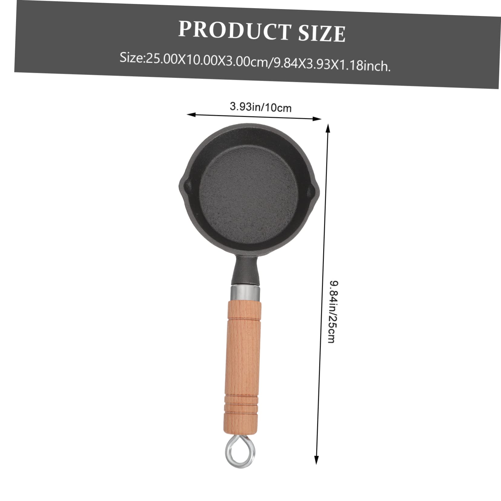 Unomor Non Stick Frying Pan Cast Iron Cooking Pan for Household Use and Heat Resistant for Eggs and Dishes for Home and Restaurant Cooking