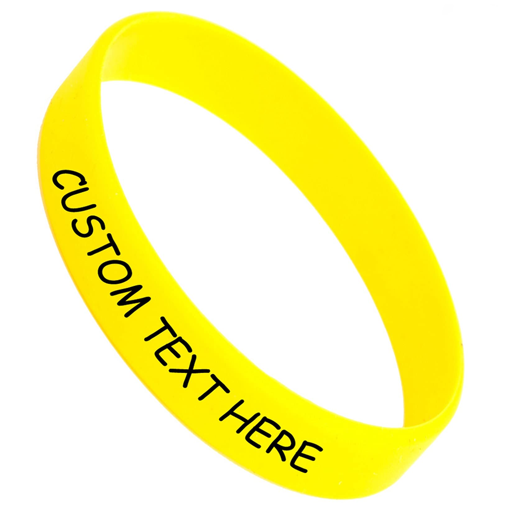 50 Custom Rubber Bracelets Personalized Silicone Wristbands Customized Bulk for Events, Support, Wedding, Awareness, Motivation Customizable