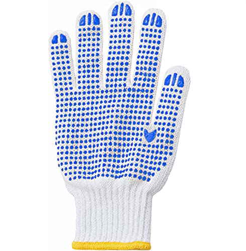 Maeline Bulk Safety Protection Work Gloves With Pvc Grip For Painter Mechanic Industrial Gardening Construction Men, Women #TOP1