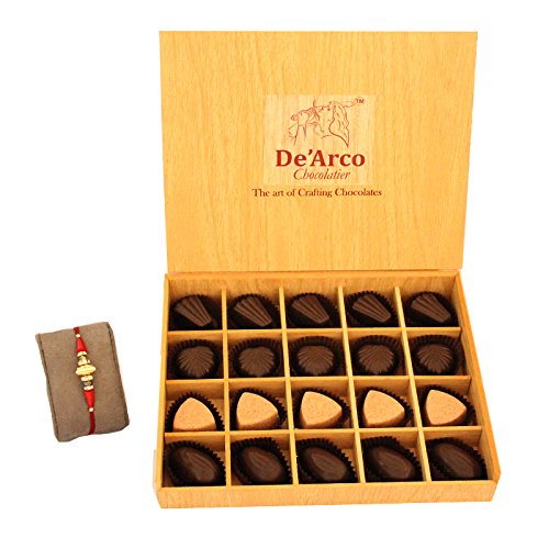 De'arco Chocolatier Coco Etonner Dark Chocolate Gift Box, 20 Pieces
