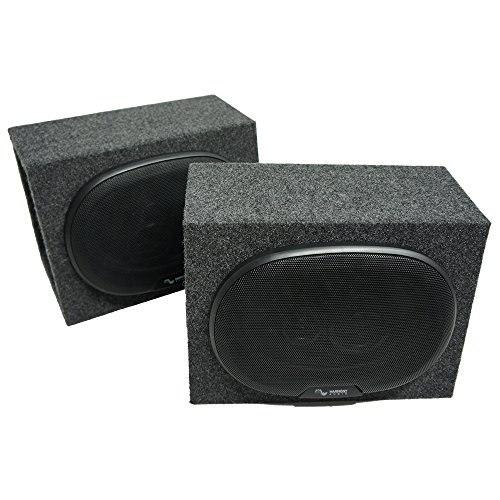 Harmony Audio Compatible with Universal Car Truck SUV HA-R69 New Loaded Dual 6×9 Speaker Box Enclosures