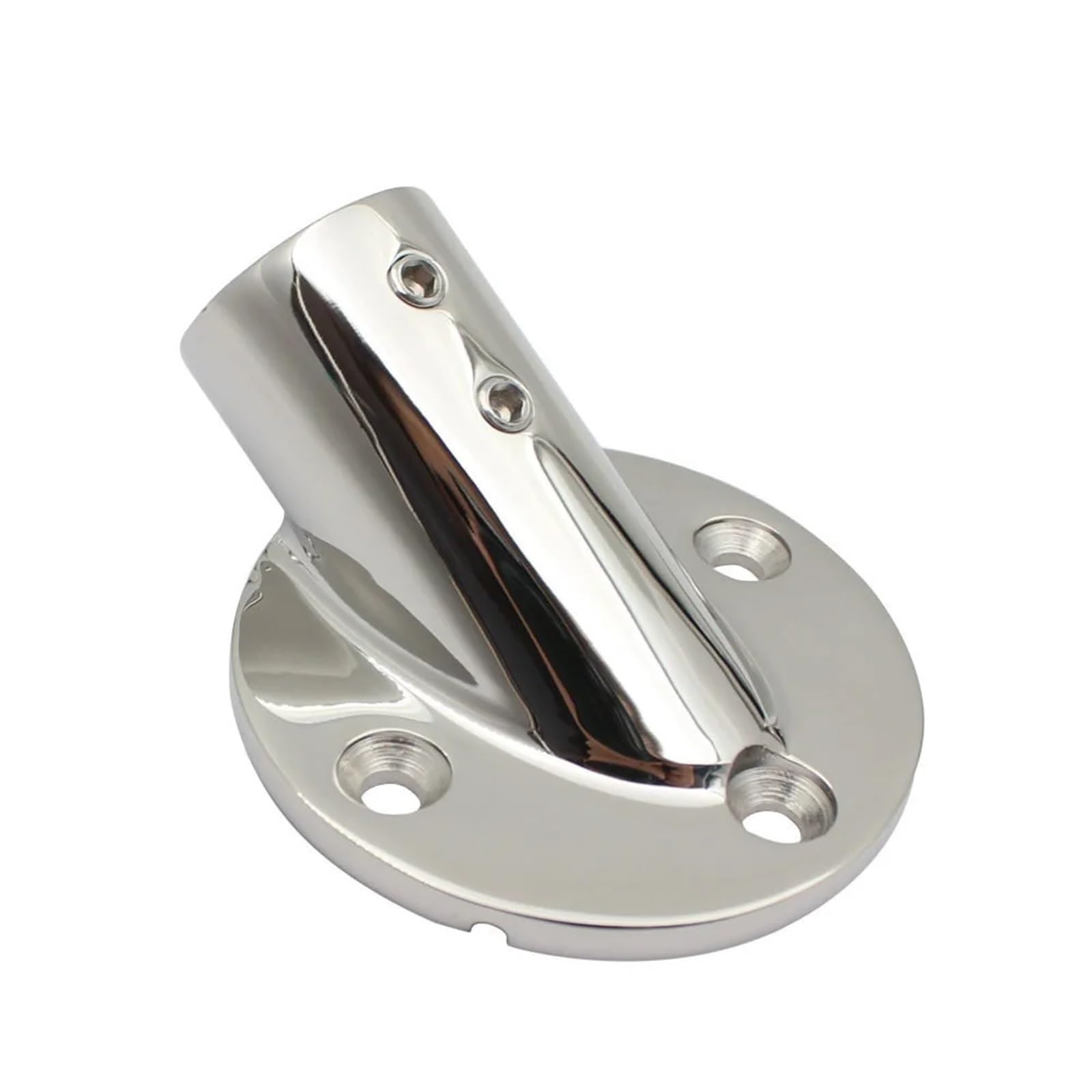 2PCS Yacht Barca Marine 30 Gradi in Acciaio Inox 316 Rotonda Guida di Base 22 Millimetri 25 Millimetri Tubo Rail Corrimano Raccordi connettori