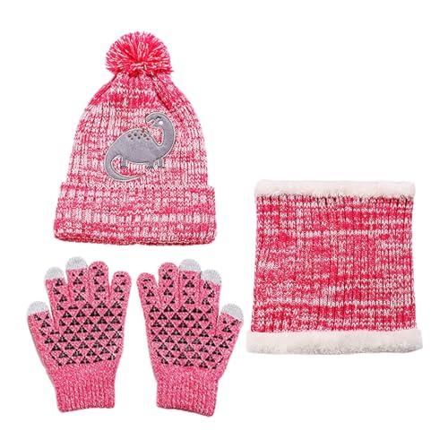 Ensemble bonnet écharpe gant femme contre le froid avec doublure thermique molleton