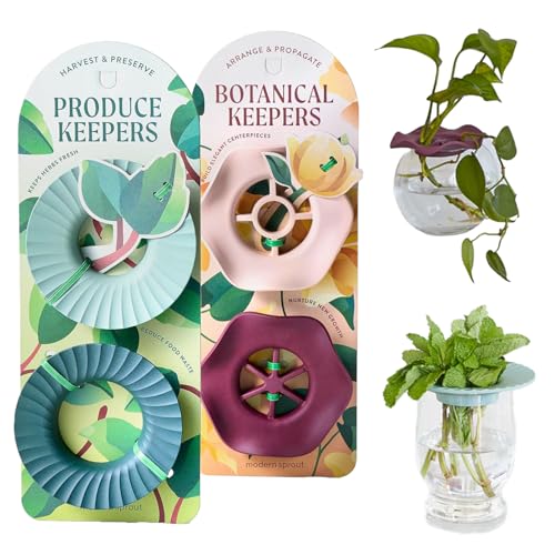 Modern Sprout Botanical and Produce Keeper for Floral Arranging, Herb