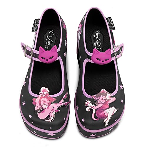 Image of Hot Chocolate Design Whimsical Women's Platform Mary Jane Shoes