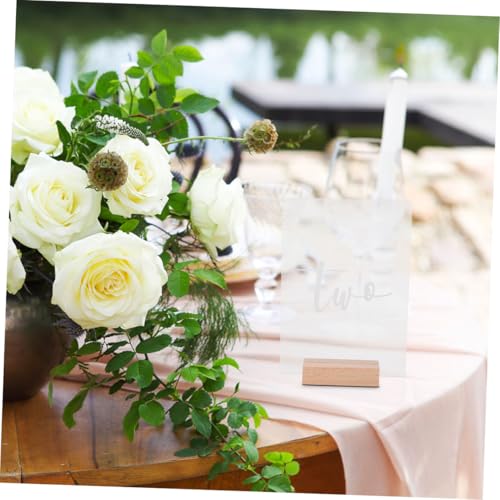 20 Numéros de Table Acrylique et Bois Qualité Premium