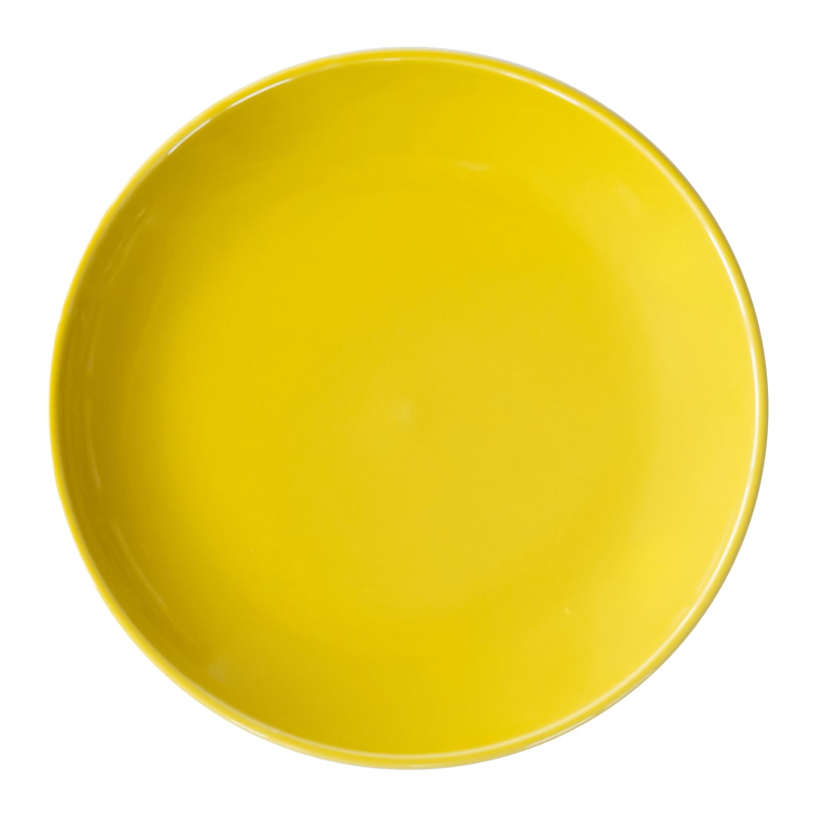 Nishiki Pottery 13204 Hasami Ware Common Plate, Dish, Yellow, Diameter: Approx. 5.9 inches (15 cm), Microwave, Dishwasher Safe, Made in Japan : Home & Kitchen