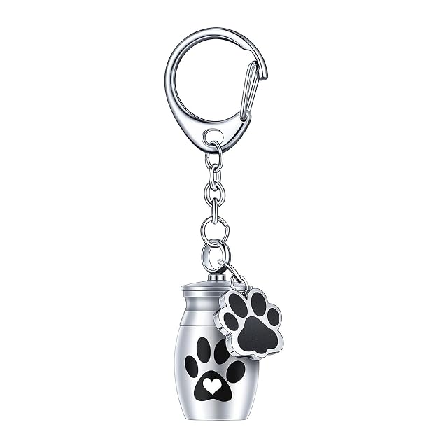 TWISAXC Llavero con urna de cremación compacta de 5 cm x 6 cm, Ligero y portátil