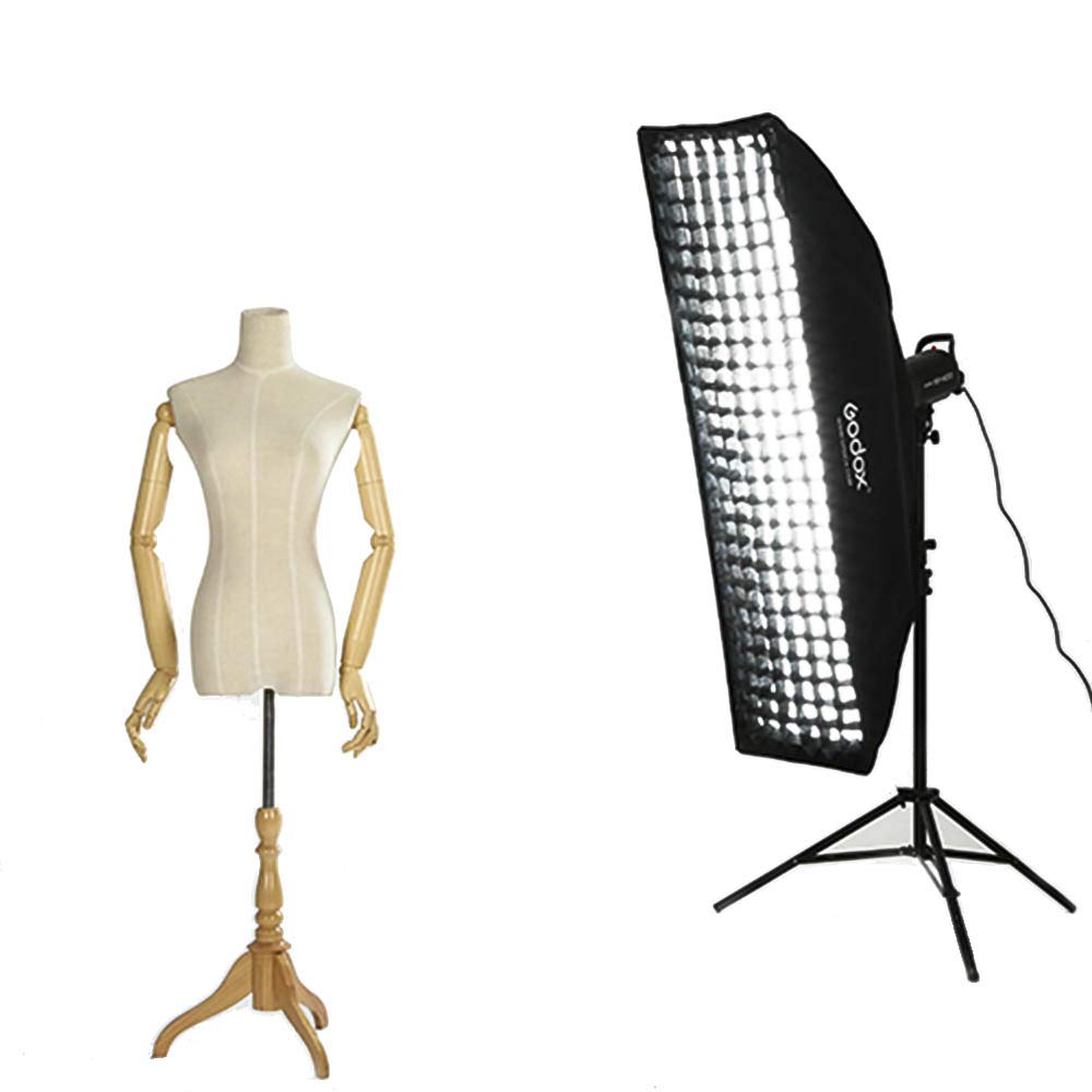 Godox SB-FW 35 x 160 cm Diffusore Softbox Rettangolare Griglia a Nido D’ape Bowens Mount per Studio Strobe Flash Light（SB-FW35160）