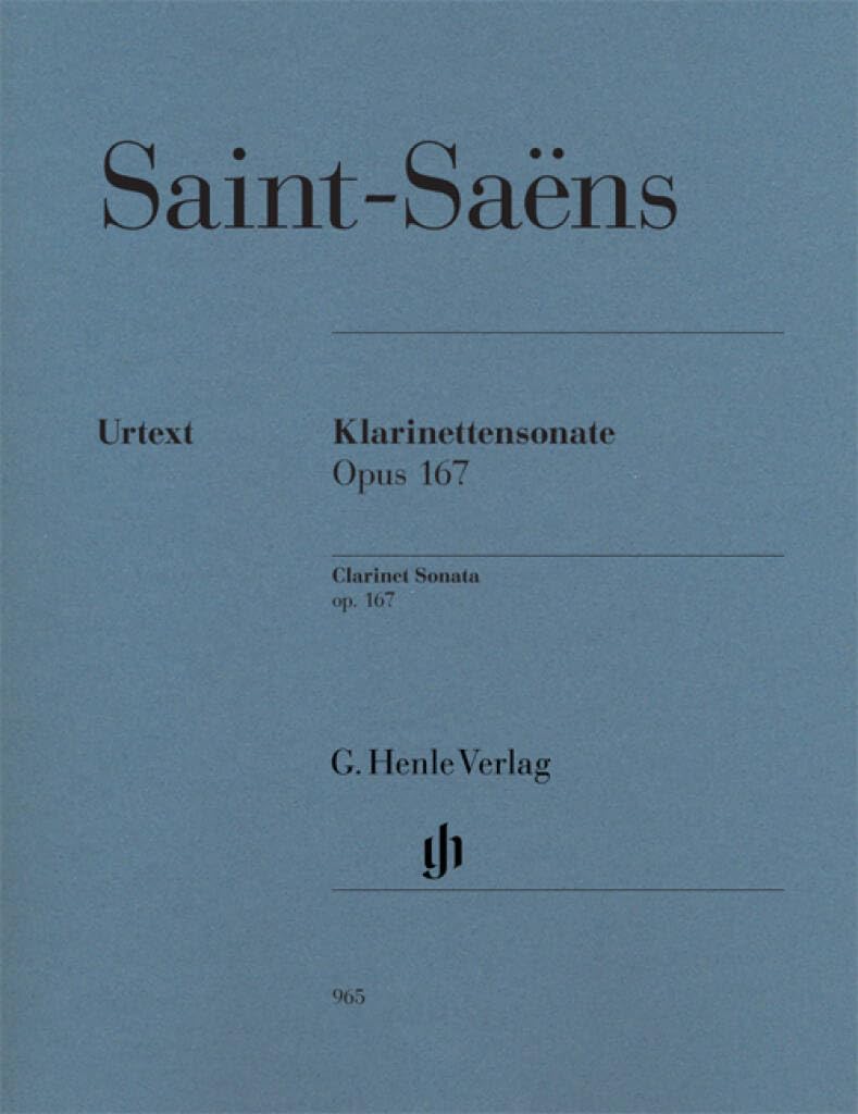 SONATE POUR CLARINETTE OP. 167      Sheet music – January 1, 2009